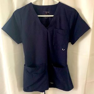 Navy scrub top